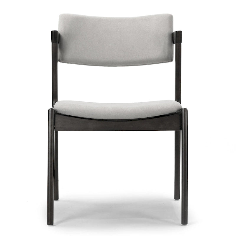 Set of 2 Auden Retro Modern Black Wood Wing Chair