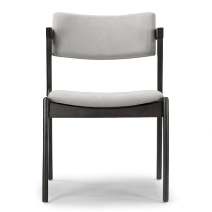 Set of 2 Auden Retro Modern Black Wood Wing Chair