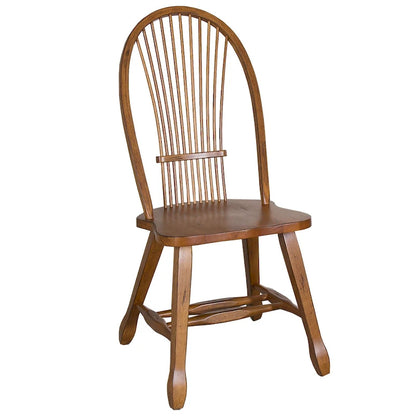 Treasures Rustic Oak 5-piece Sheaf Back Solid Top Dinette Set