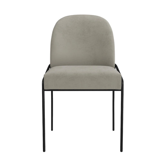 HomePop Modern Velvet Upholstered Dining Chair- single pack