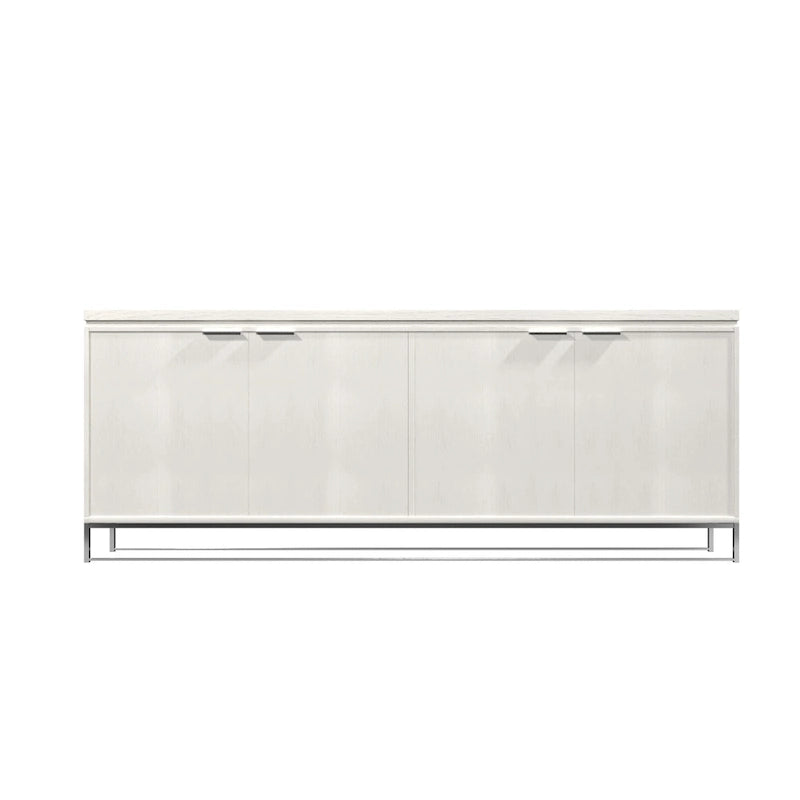 Clihome Furniture Wood 4-Door Accent Cabinet