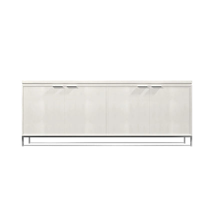 Clihome Furniture Wood 4-Door Accent Cabinet
