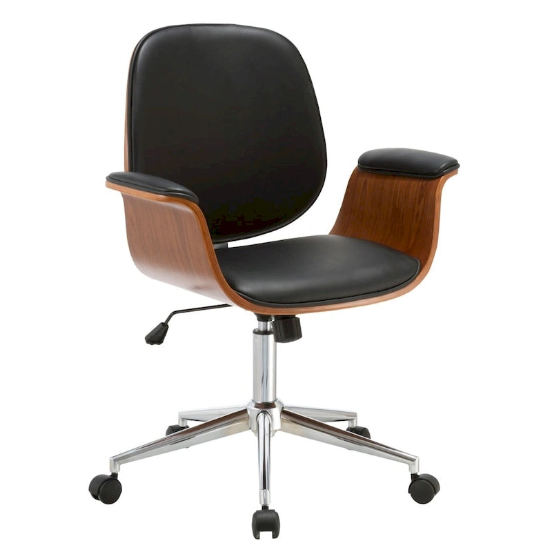 Carson Carrington Vejle Faux Leather Mid-Century Office Chair