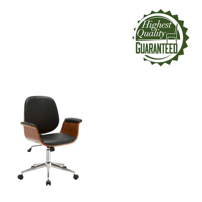 Carson Carrington Vejle Faux Leather Mid-Century Office Chair