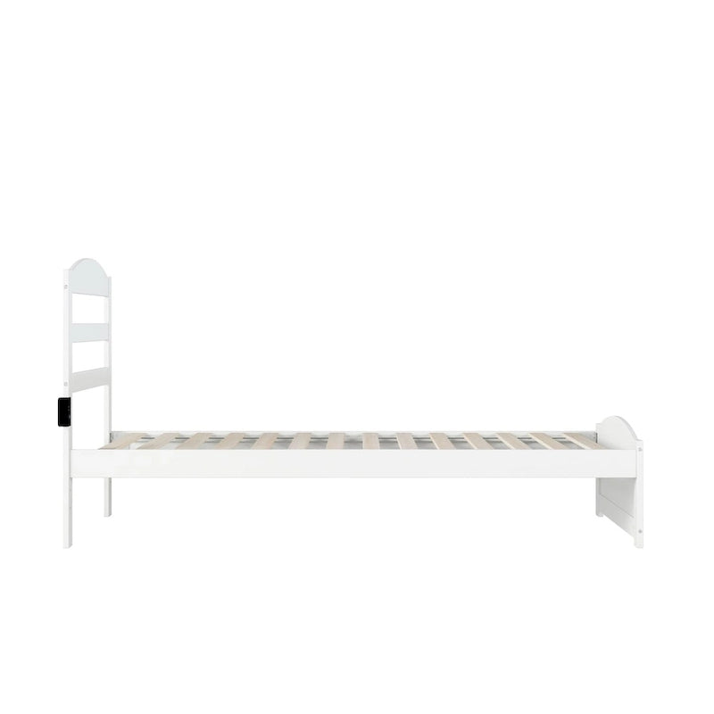 Warren Solid Wood Platform Bed with Footboard