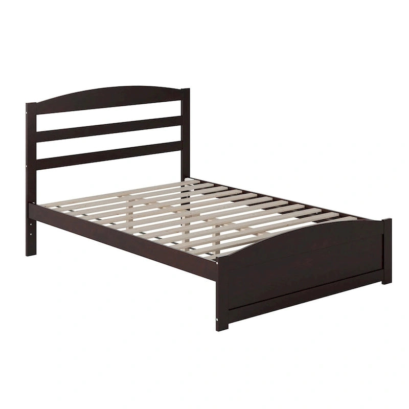 Warren Solid Wood Platform Bed with Footboard