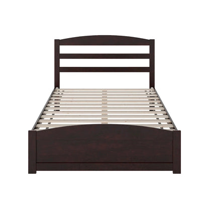 Warren Solid Wood Platform Bed with Footboard