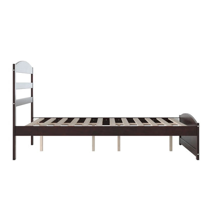 Warren Solid Wood Platform Bed with Footboard