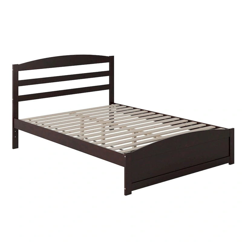Warren Solid Wood Platform Bed with Footboard