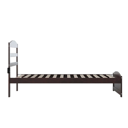 Warren Solid Wood Platform Bed with Footboard