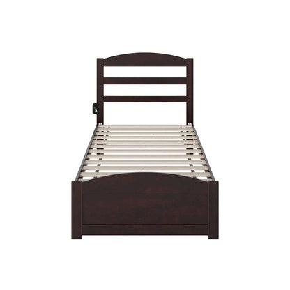 Warren Solid Wood Platform Bed with Footboard