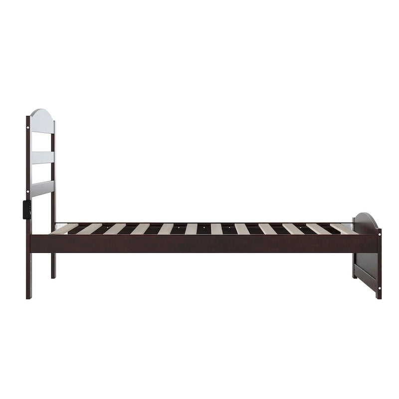 Warren Solid Wood Platform Bed with Footboard