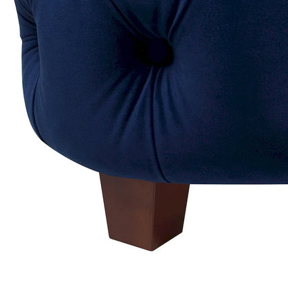 Chateau Velvet Upholstered Tufted Sheltered Panel Bed Set