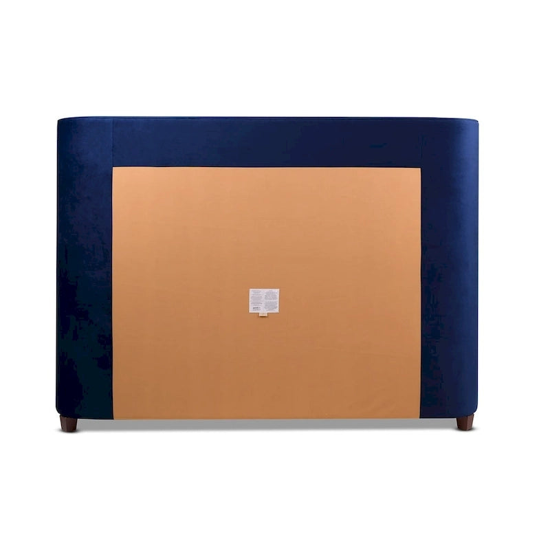 Chateau Velvet Upholstered Tufted Sheltered Panel Bed Set