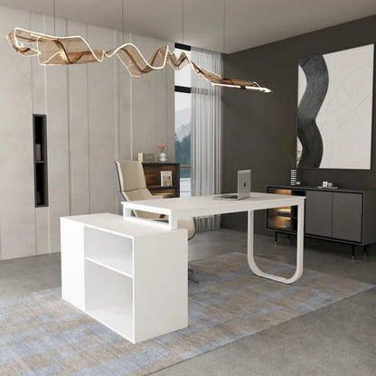 Timechee 55-inch L Shaped Office Computer Desk w/ Drawers