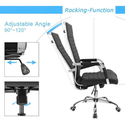Homall Ribbed Office Chair High Back Conference Chair