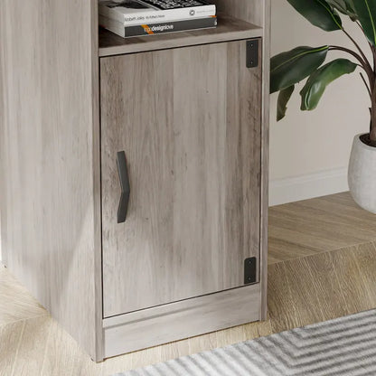 60 L Shaped Desk with Storage Cabinet Office Computer Desk