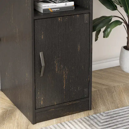 60 L Shaped Desk with Storage Cabinet Office Computer Desk