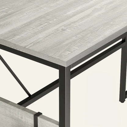 60 L Shaped Desk with Storage Cabinet Office Computer Desk