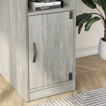 60 L Shaped Desk with Storage Cabinet Office Computer Desk