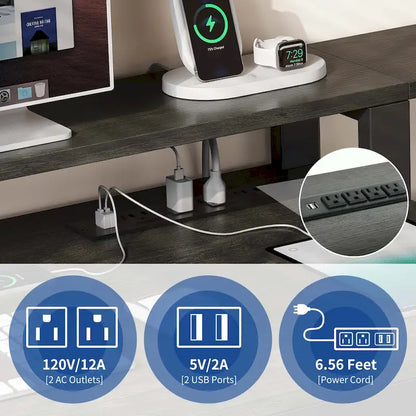 Moasis L Shaped Gaming Desk LED 65 Inch Computer Corner Desk with Monitor Stand and Storage Cabinet