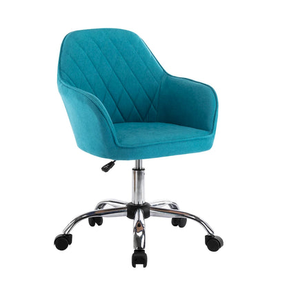 Porthos Home Noa Home Office Desk Chair, Fabric And Roller Wheels
