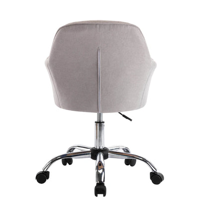 Porthos Home Noa Home Office Desk Chair, Fabric And Roller Wheels