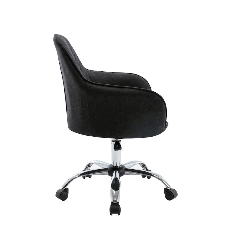 Porthos Home Noa Home Office Desk Chair, Fabric And Roller Wheels