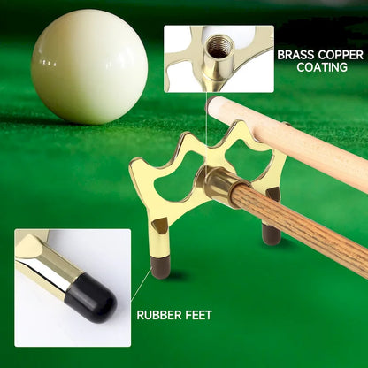 GSE Billiard Pool Cue Stick Brass Screw-on Bridge Head. Billiard Pool Cue Stick Accessories - Black