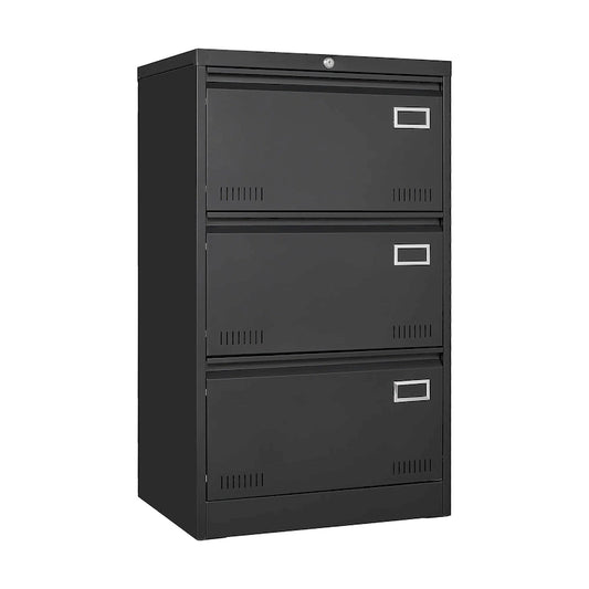 Metal Lateral 3 Drawer File Cabinet with Lock