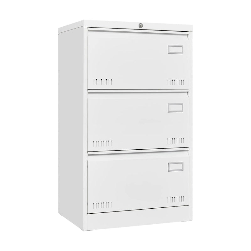 Metal Lateral 3 Drawer File Cabinet with Lock