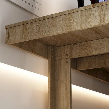 Business Furniture 86.6W x 47.2D Conference Table with Wood Base Desk