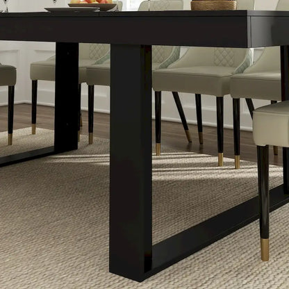 Business Furniture 86.6W x 47.2D Conference Table with Wood Base Desk