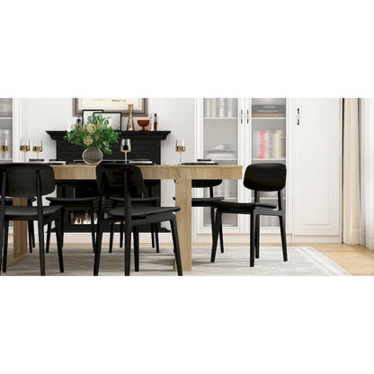 Business Furniture 86.6W x 47.2D Conference Table with Wood Base Desk