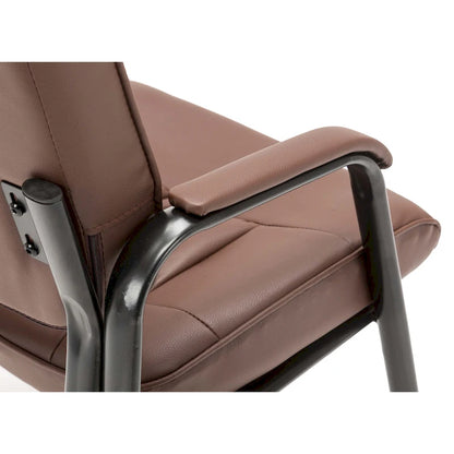 BTExpert Premium Leather Office Executive Waiting Room Guest/Reception Side Conference Chair