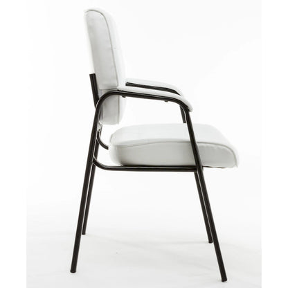 BTExpert Premium Leather Office Executive Waiting Room Guest/Reception Side Conference Chair