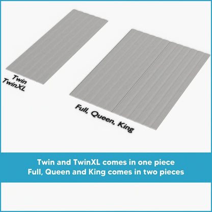 0.75 Vertical Standard Mattress Support Wooden Slats with Cover.