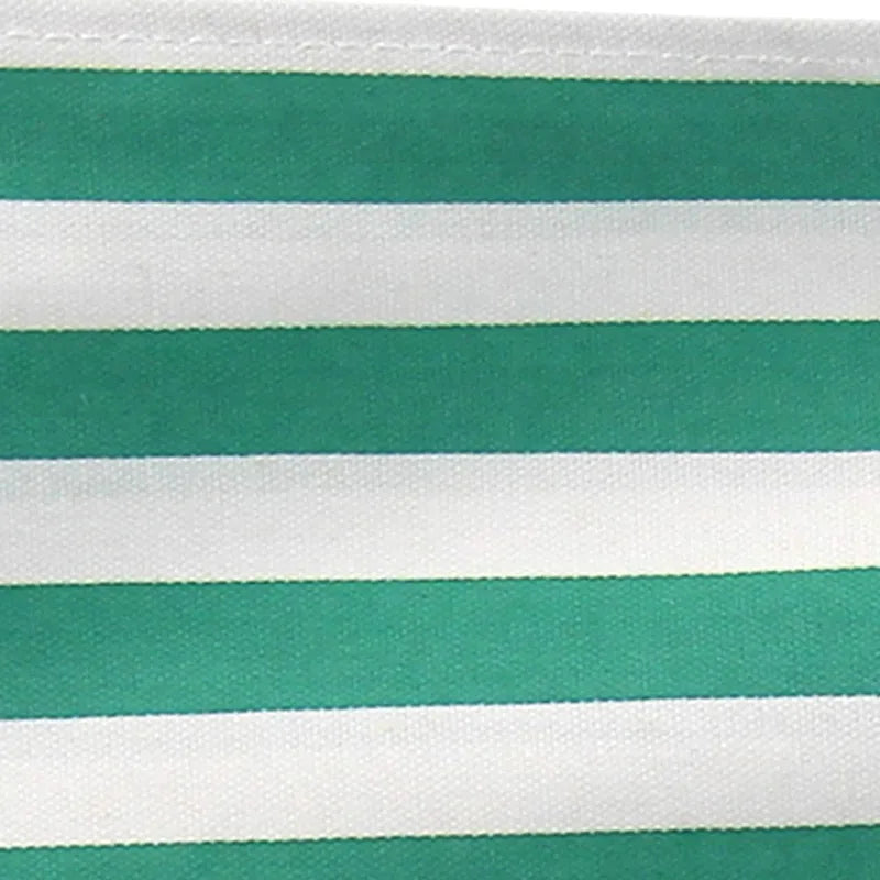 24 Director's Chair White Frame-Teal Cabana - 23W x 19D x 39.5H