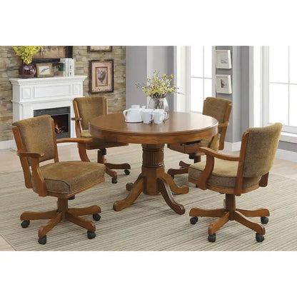 Ghilardi Amber Game Table with Cupholders