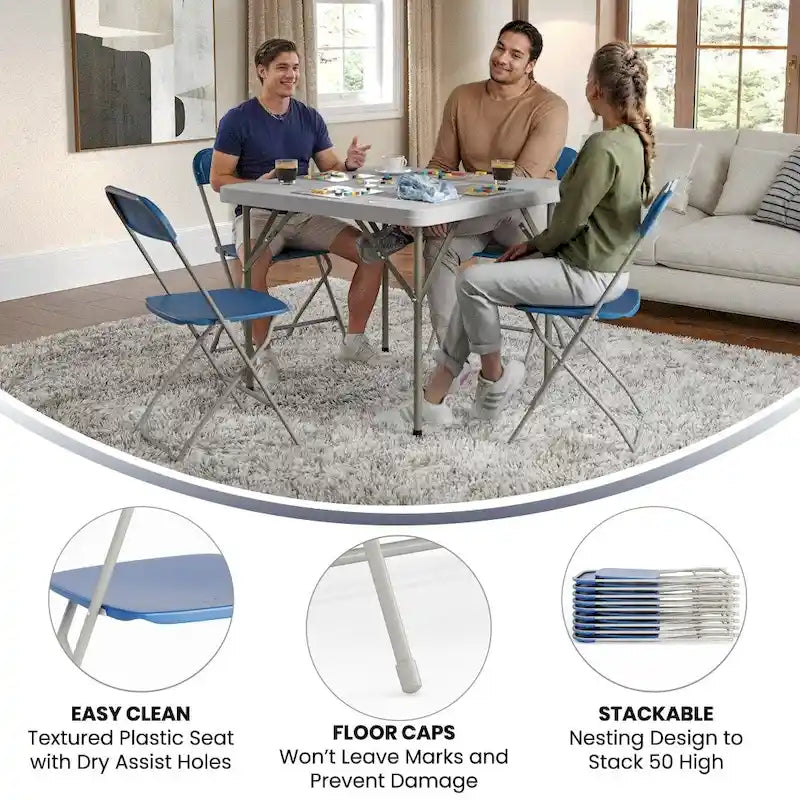 Plastic Folding Chair - 650LB Weight Capacity - Event Chair