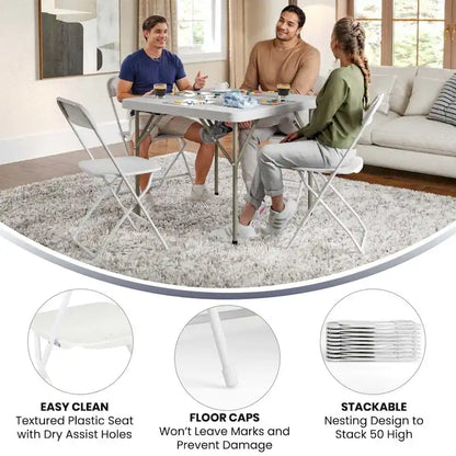 Plastic Folding Chair - 650LB Weight Capacity - Event Chair