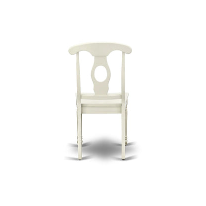 East West Furniture Dining Set- a Rectangle Dining Table and Kitchen Chairs, Linen White (Pieces Option)