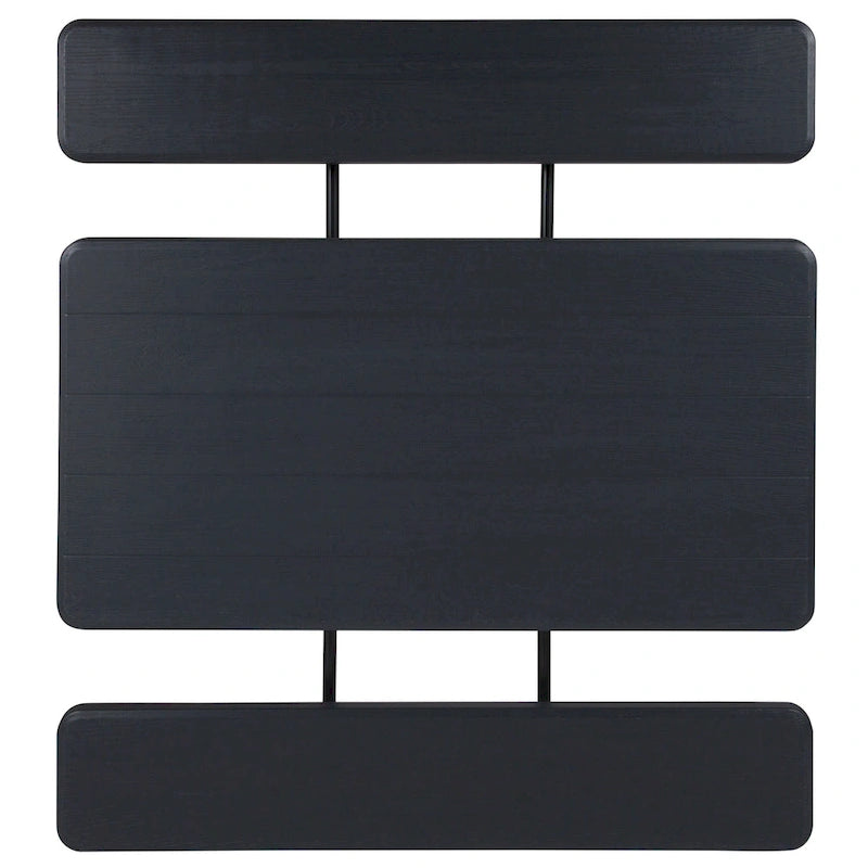 All-In-One Folding Picnic Table and Bench Set - Adult Size, Wood Grain