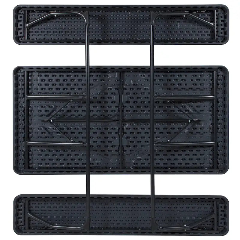 All-In-One Folding Picnic Table and Bench Set - Adult Size, Wood Grain