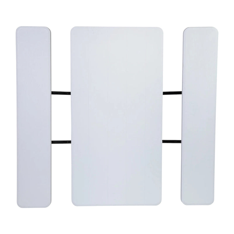 All-In-One Folding Picnic Table and Bench Set - Adult Size, Wood Grain