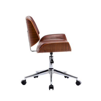 Carson Carrington Herning Faux Leather Mid-Century Office Chair