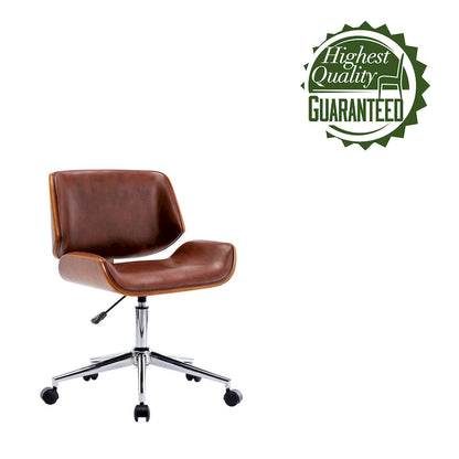 Carson Carrington Herning Faux Leather Mid-Century Office Chair