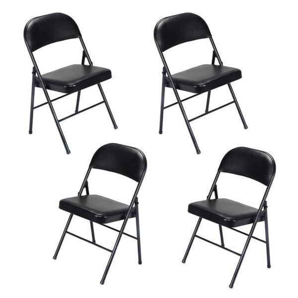 Elegant Foldable Iron & PVC Chairs for Convention & Exhibition 4 or 6 Pack Folding Chair