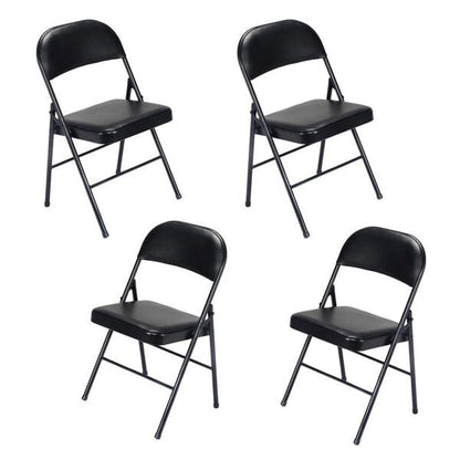 Elegant Foldable Iron & PVC Chairs for Convention & Exhibition 4 or 6 Pack Folding Chair