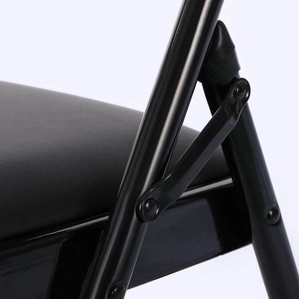 Elegant Foldable Iron & PVC Chairs for Convention & Exhibition 4 or 6 Pack Folding Chair